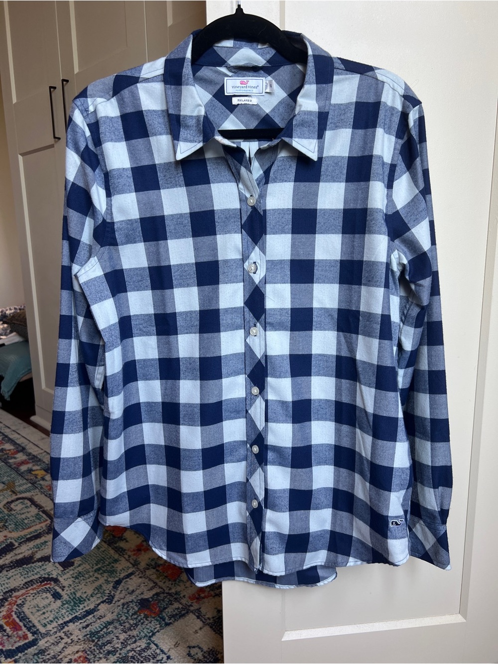 Vineyard Vines Performance Relaxed Fit Carmel Buffalo Check Flannel Button Down